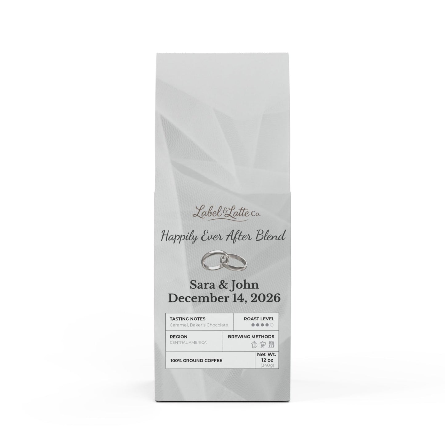 Happily Ever After Blend – Custom Wedding Coffee Favors